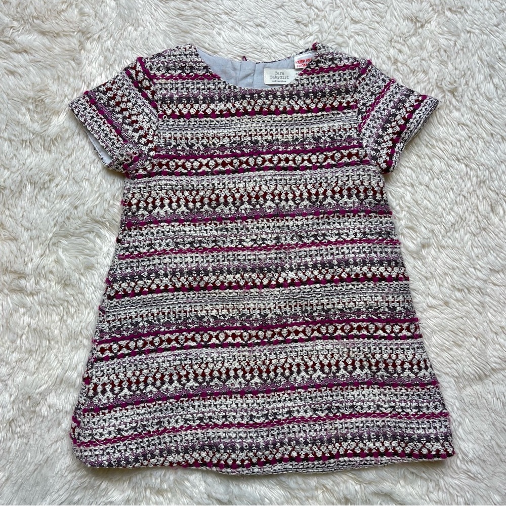 Zara Baby Girl Textured Dress - 9-12m
